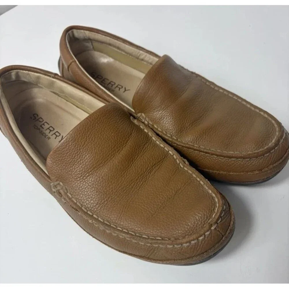 Sperry Top-Sider Hampden Venetian Loafer STS10724 Brown Leather Men’s US Size 10